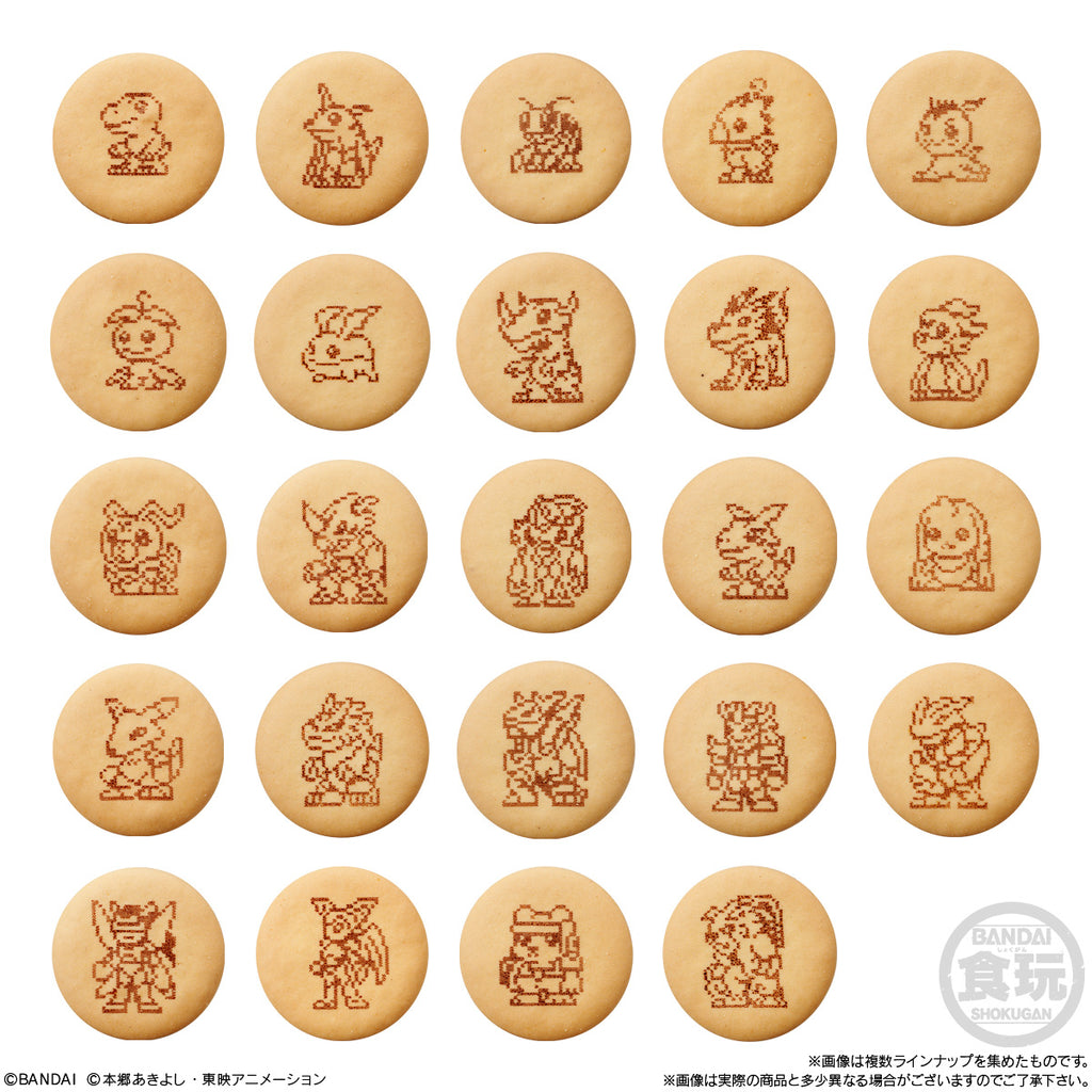 數碼暴龍 迷你包裝吊飾收藏 & 餅乾 (一盒10包)