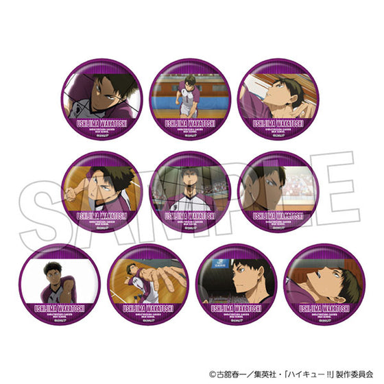 Haikyu!! Trading Badge 3 Ushijima Wakatoshi (pack of 10) 排球少年 牛島 若利 襟章