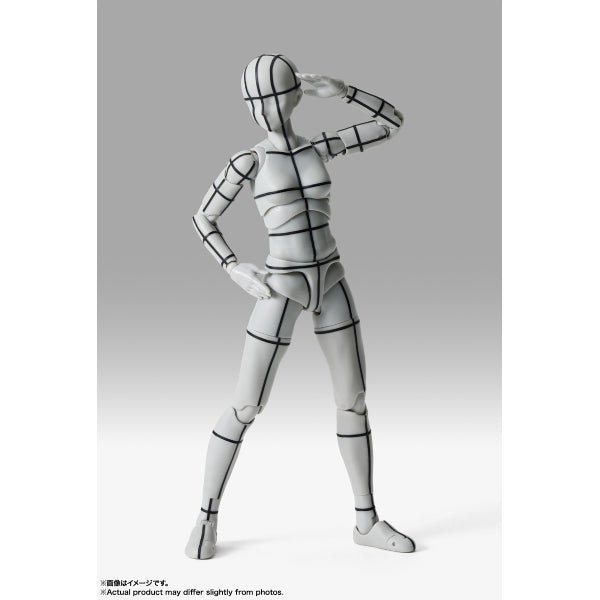 S.H.Figuarts Sports- Edition -WIRE FRAME- (Gray Color Ver.) (BODY KUN/ BODY CHAN) 素體君 素體醬 運動