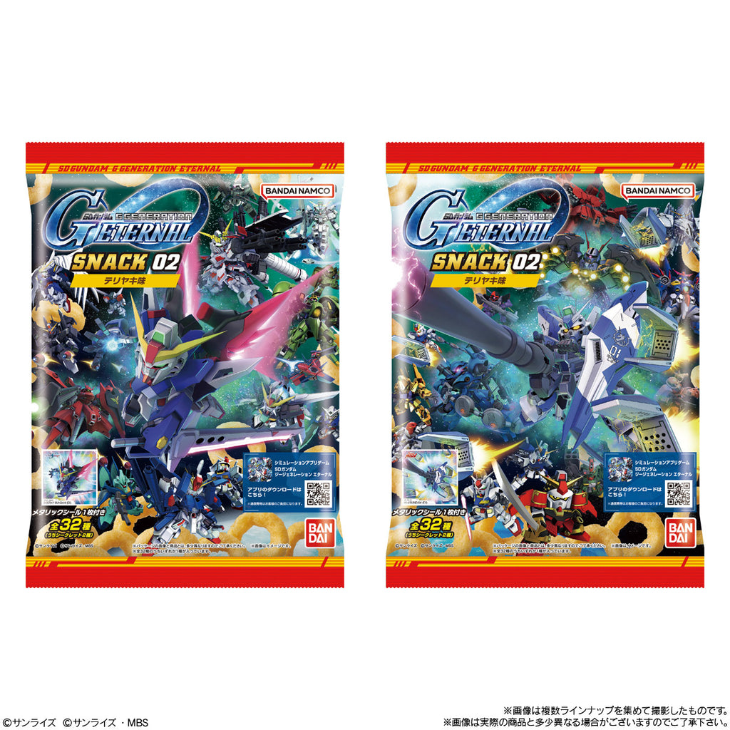 SD GUNDAM G GENERATION ETERNAL SNACKS 02 (pack of 10) SD 機動戰士高達 G世代永恆 零食貼紙 02