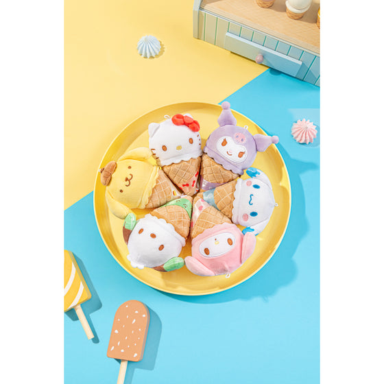 Sanrio characters Ice Cream Cone Series Plush Relaxing Toy (set of 6) 三麗鷗