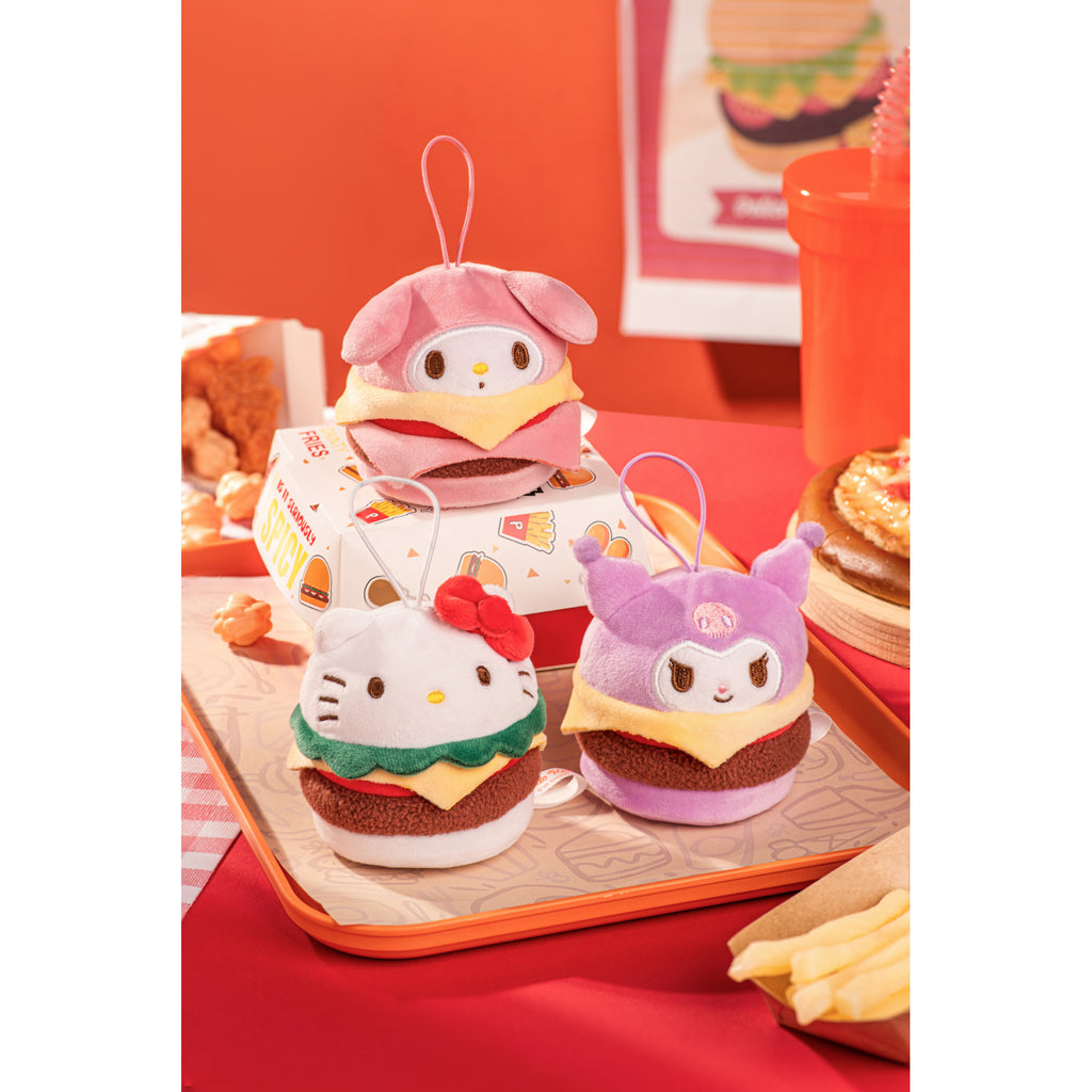 Sanrio characters Burger Series Plush Relaxing Toy (set of 6) 三麗鷗