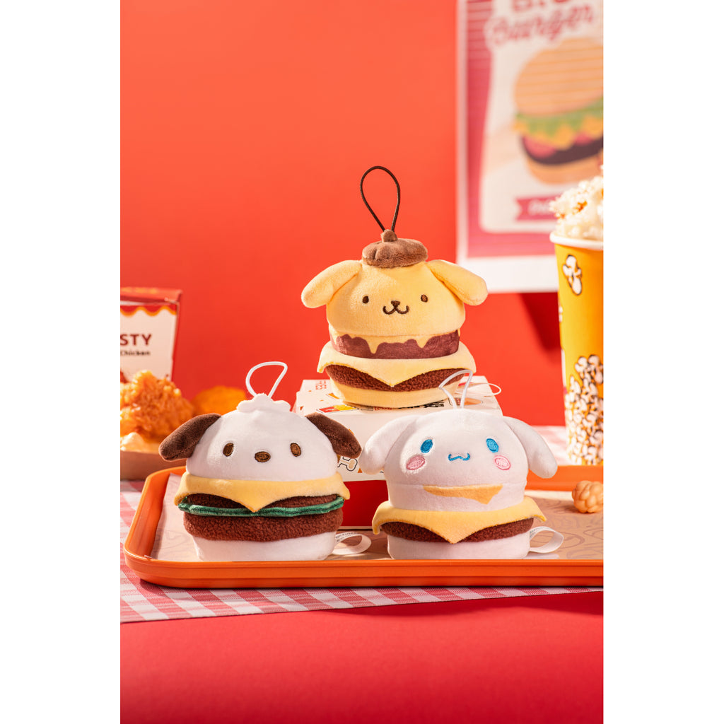 Sanrio characters Burger Series Plush Relaxing Toy (set of 6) 三麗鷗