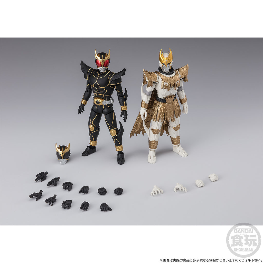 SHODO XX MASKED RIDER KUUGA ULTIMATE FORM & N DAGUVA ZEBA SET W/O GUM  幪面超人 古迦