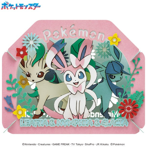 PT-366 PAPER THEATER Pokemon - Leafeon, Sylveon, Glaceon 寵物小精靈 寶可夢 紙劇場 葉 仙子 冰 伊貝