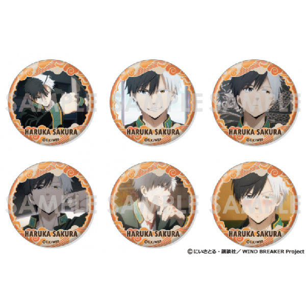 WIND BREAKER Tin Badge Set Sakura Haruka Full Selection (Set of 6) 防風少年 櫻遙 襟章