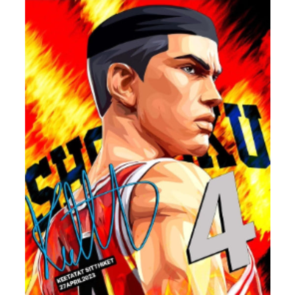 Pop Art Wall Decoration Drawing (Akagi Takenori) 男兒當入樽 灌篮高手 赤木剛憲 掛畫