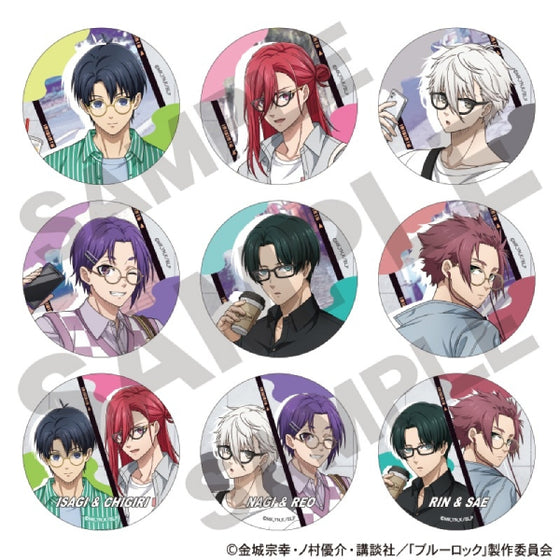 Blue Lock Trading Can Badge Holiday Glasses (set of 9) 藍色監獄 襟章