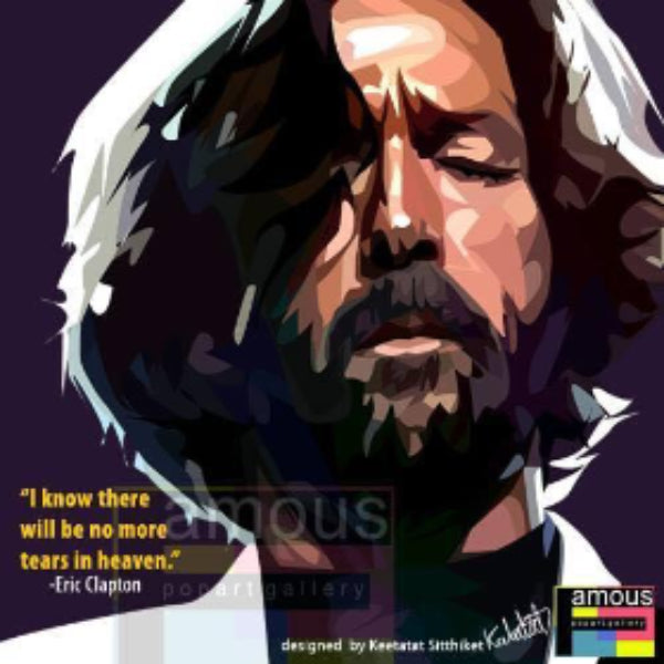 Pop Art Wall Decoration Drawing (Eric Clapton) 掛畫