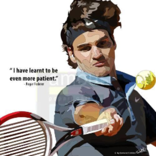 Pop Art Wall Decoration Drawing (Roger Federer) 費達拿 掛畫