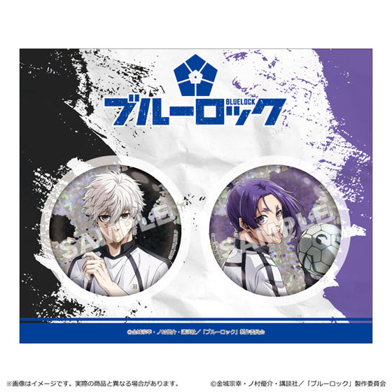 Blue Lock Hologram Can Badge Set 藍色監獄 襟章 凪誠士郎 御影玲王