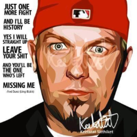 Pop Art Wall Decoration Drawing (Fred Durst) 掛畫