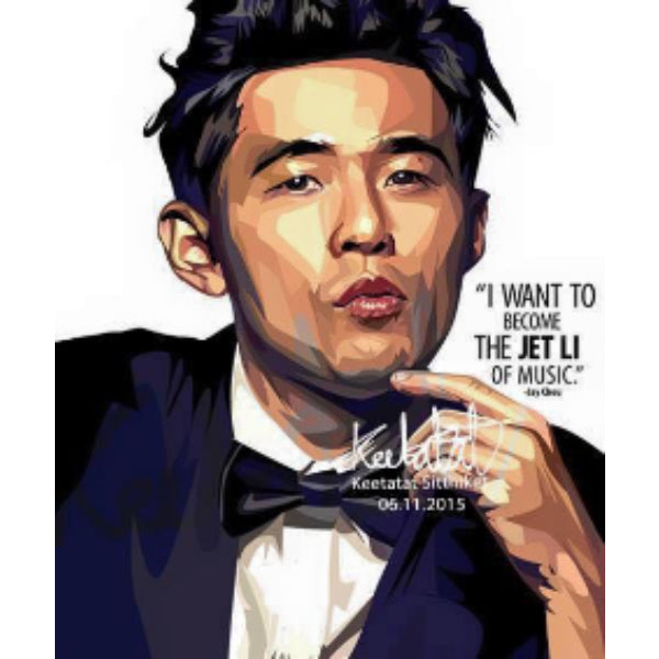 Pop Art Wall Decoration Drawing (Jay Chou) 周杰倫 掛畫