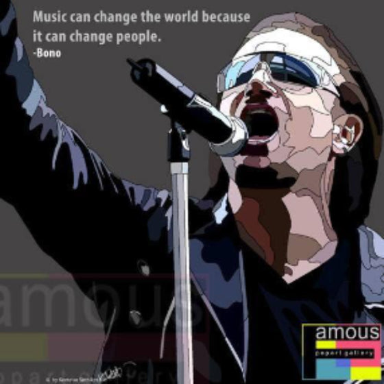 Pop Art Wall Decoration Drawing (Bono) 掛畫