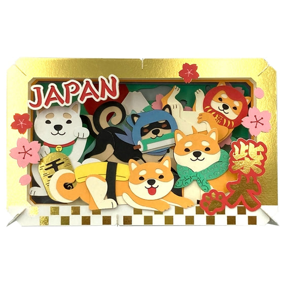 PT-L65 PAPER THEATER - A lot of Shiba Inu 柴犬 紙劇場