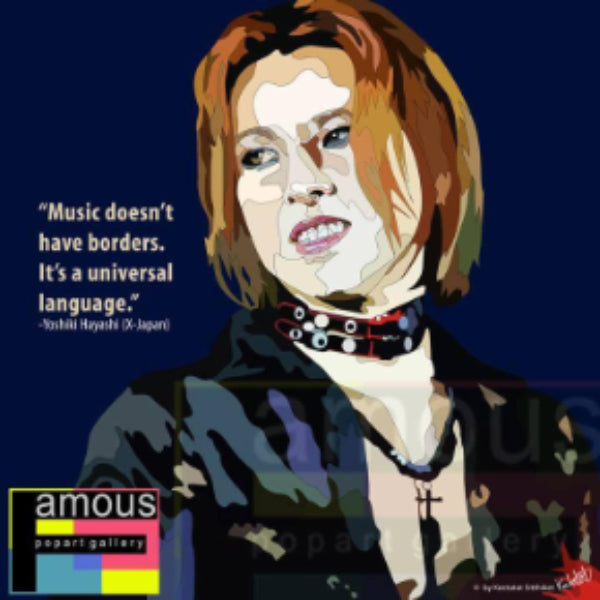 Pop Art Wall Decoration Drawing (Yoshiki - X-Japan) 掛畫