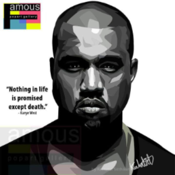 Pop Art Wall Decoration Drawing (Kanye West) 掛畫