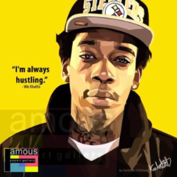Pop Art Wall Decoration Drawing (Wiz Khalifa) 掛畫