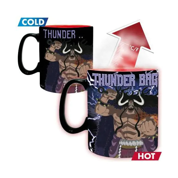 ONE PIECE - Mug Heat Change - 460 ml - Luffy vs Kaidou - New cardboard box 海賊王 路飛 凱多 海道 杯