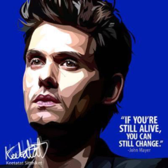 Pop Art Wall Decoration Drawing (John Mayer) 掛畫