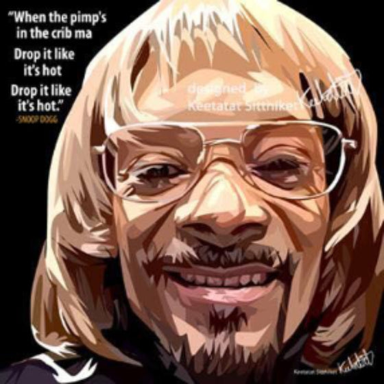 Pop Art Wall Decoration Drawing (Snoop Dog 2) 掛畫 Snoop Dogg