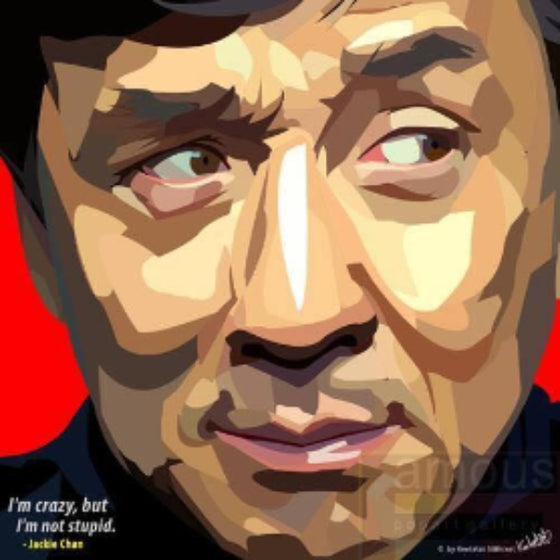 Pop Art Wall Decoration Drawing (Jackie Chan) 成龍 掛畫