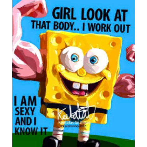 Pop Art Wall Decoration Drawing (Spongebob) 海綿寶寶 掛畫