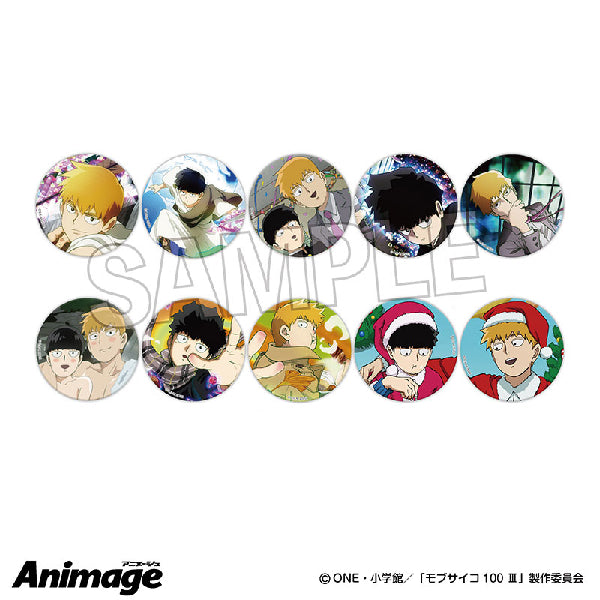 Mob Psycho 100 III Animage Trading Badge (set of 10) 路人超能100 靈能百分百 靈幻新隆 襟章