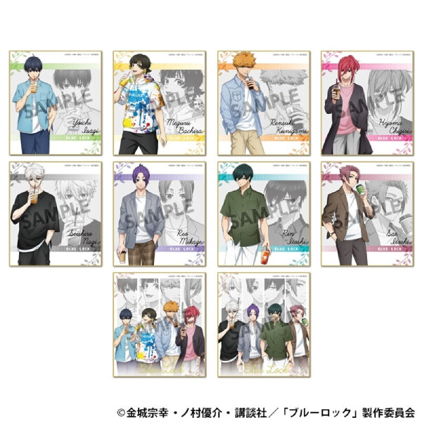 Blue Lock [Especially Illustrated] Trading Mini Colored Paper Everyday Ver. (Set of 10) 藍色監獄 色紙 shikishi
