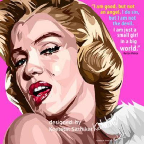 Pop Art Wall Decoration Drawing (Marilyn Monroe - Pink) 瑪麗蓮·夢露 掛畫