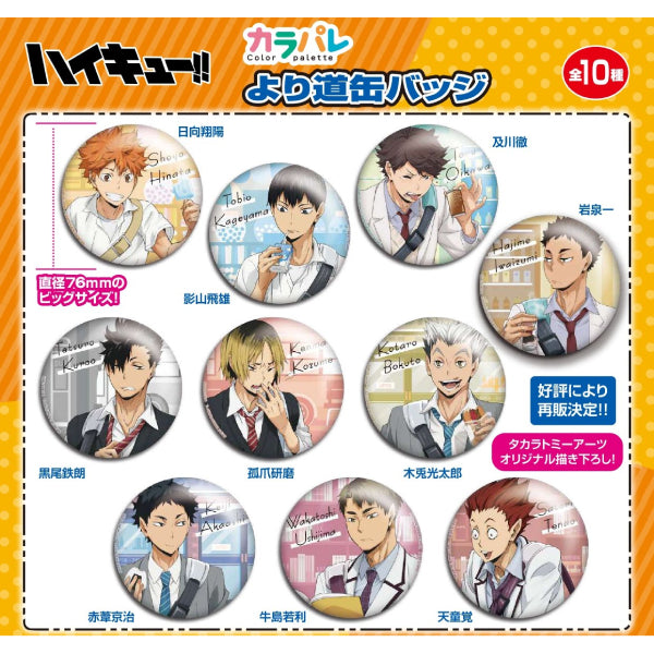 Color Palette Haikyu!! Detour Can Badge (75mm) (Set of 10) (2024 Sep resale ver.) 排球少年 yori michi 襟章