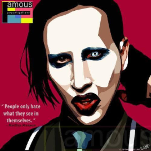Pop Art Wall Decoration Drawing (Marilyn Manson) 掛畫