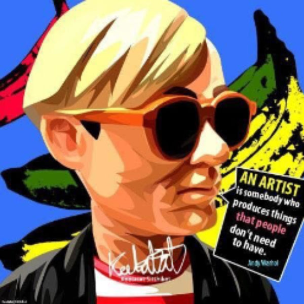 Pop Art Wall Decoration Drawing (Andy Warhol - An Artist Is Somebody) 掛畫