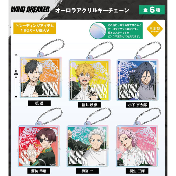 WIND BREAKER Aurora Acrylic Key Chain (Set of 6) 防風少年 防風鈴 鎖匙扣 吊飾 掛飾