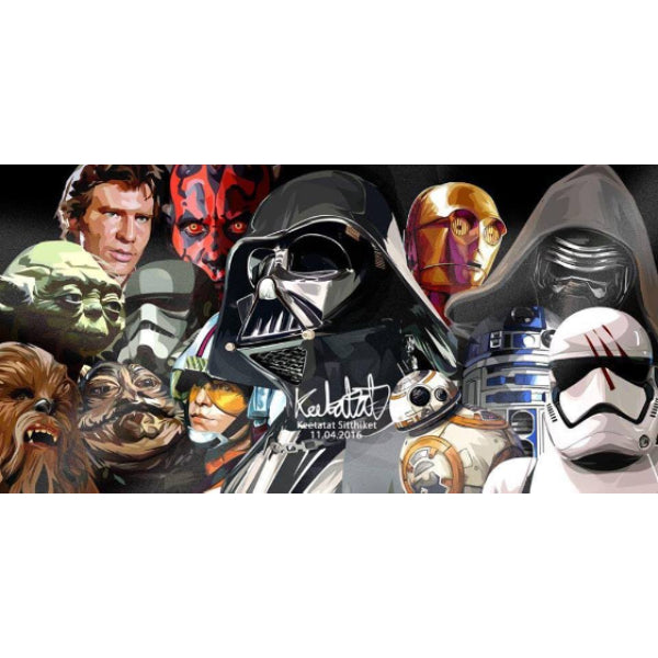 Pop Art Wall Decoration Drawing (Star Wars Kylo, Troopers, BB8, Han Solo 2pcs) 星球大戰 掛畫