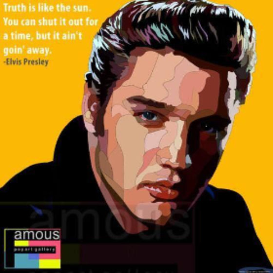 Pop Art Wall Decoration Drawing (Elvis Presley) 貓王 掛畫