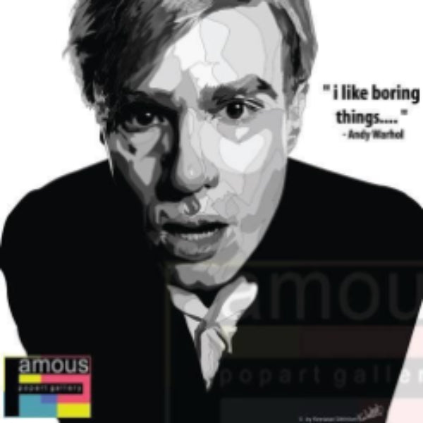 Pop Art Wall Decoration Drawing (Andy Warhol - I Like Boring Things) 掛畫
