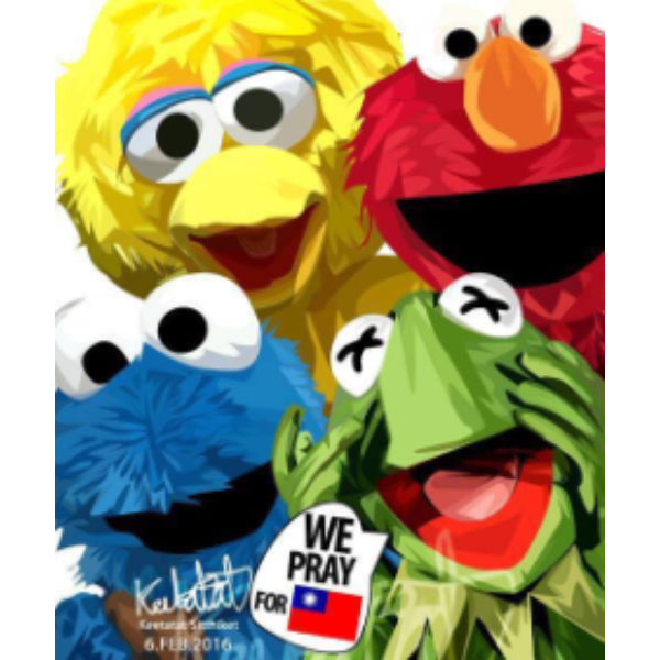 Pop Art Wall Decoration Drawing (Sesame Street) 芝麻街 掛畫