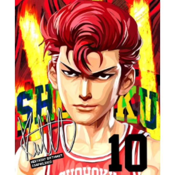 Pop Art Wall Decoration Drawing (Hanamichi Sakuragi) 男兒當入樽 灌篮高手 櫻木花道 掛畫