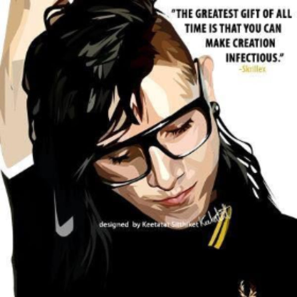 Pop Art Wall Decoration Drawing (Skrillex) 掛畫