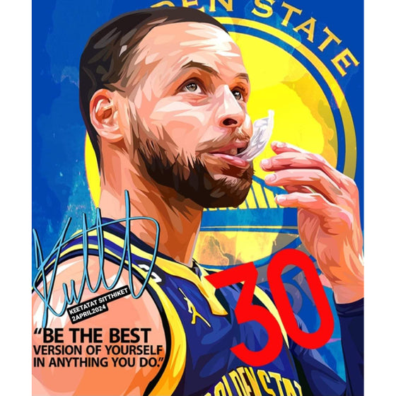 Drawing (Stephen Curry - Be The Best) 掛畫 史提芬 居里 斯蒂芬