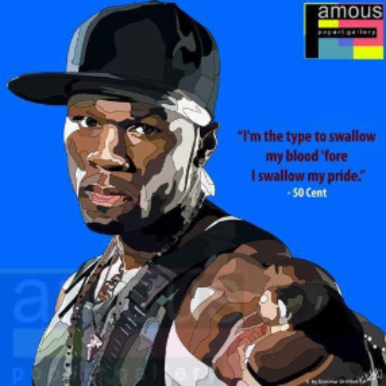 Pop Art Wall Decoration Drawing (50 Cent) 掛畫