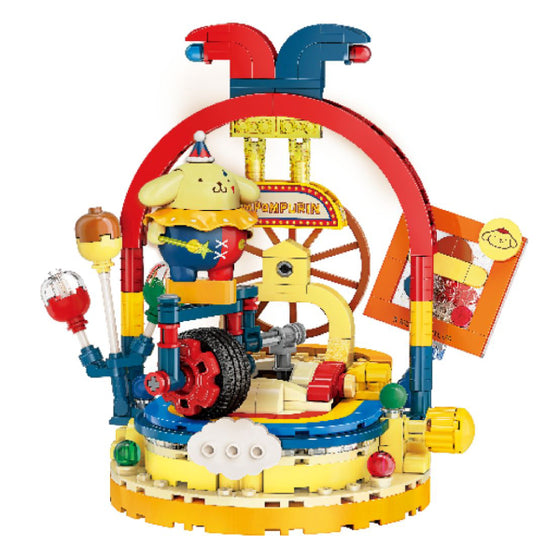 Qman - Pompompurin Unicycle Performance 布甸狗 布丁狗 積木