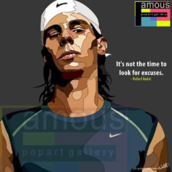 Pop Art Wall Decoration Drawing (Rafael Nadal) 拿度 掛畫