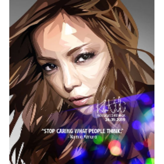 Pop Art Wall Decoration Drawing (Namie Amuro - Stop Caring what people think) 安室奈美惠 掛畫