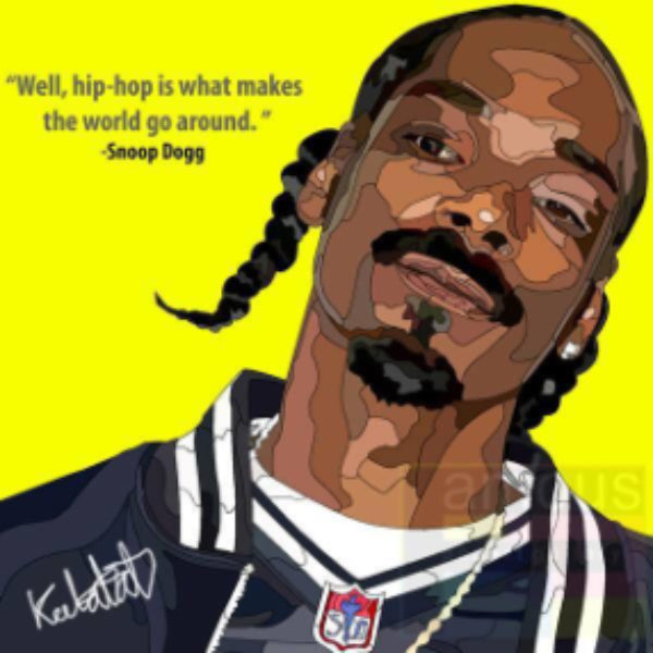 Pop Art Wall Decoration Drawing (Snoop Dog) 掛畫 Snoop Dogg