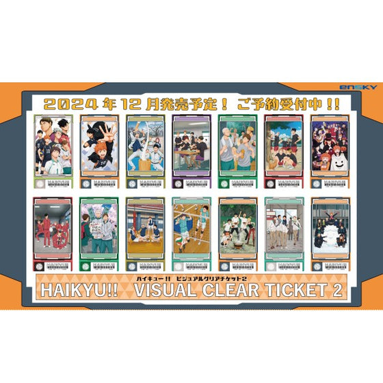 Haikyu!! Visual Clear Ticket 2 (pack of 13) 排球少年 透明 票