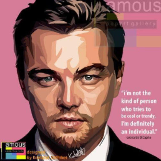 Pop Art Wall Decoration Drawing (Leonardo DiCaprio) 里安納度 掛畫