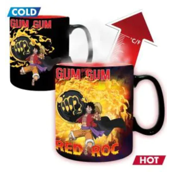 ONE PIECE - Mug Heat Change - 460 ml - Luffy vs Kaidou - New cardboard box 海賊王 路飛 凱多 海道 杯