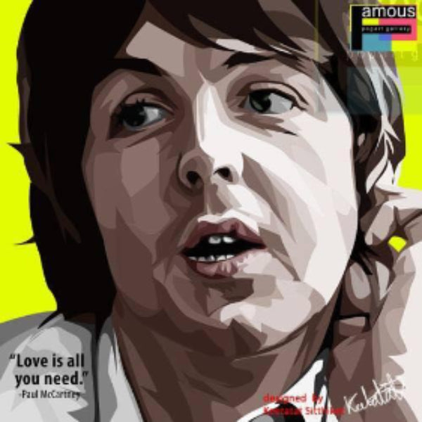 Pop Art Wall Decoration Drawing (Paul McCartney) 披頭四 Beatles 掛畫